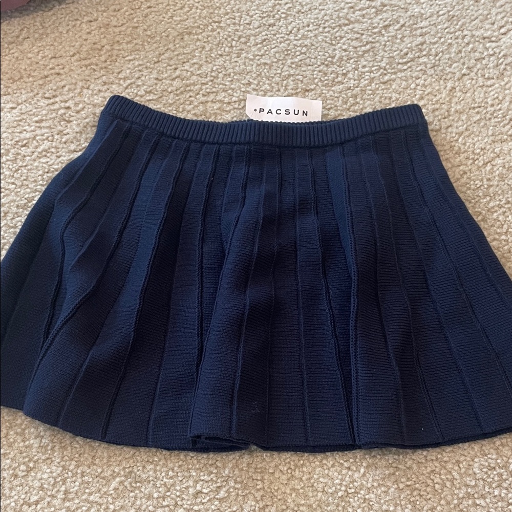 PacSun Dark Navy Knit Skirt
